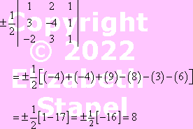 ± (1/2) D = −(1/2)(−16) = 8